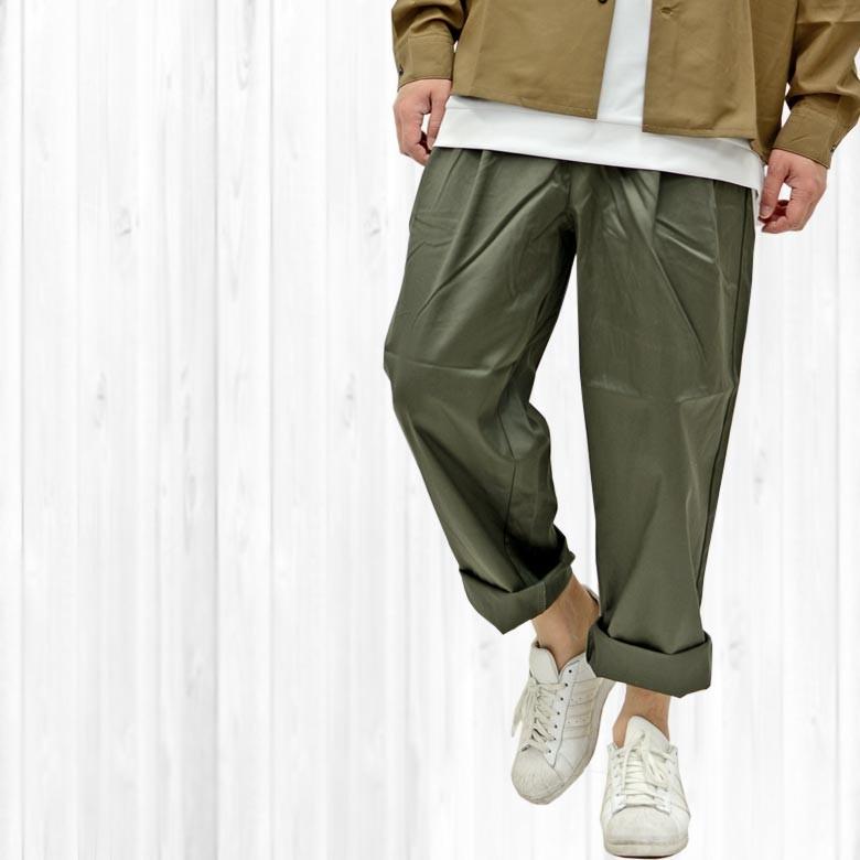 ワイドパンツ メンズ テーパードパンツ ルーズ ゆったり ツータック 無地 コットン 綿100 ロングパンツ ボトムス ズボン 新作 通販 人気 きれいめ G H R Golden High Roller 通販 Yahoo ショッピング