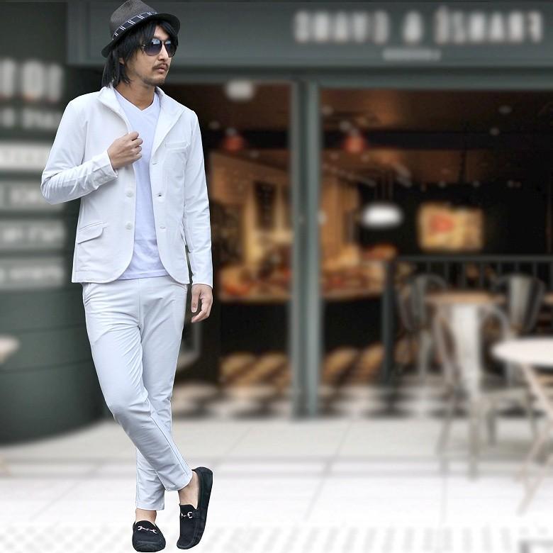 閉店セール】スーツ スラブ杢素材 セットアップ カジュアルスーツ