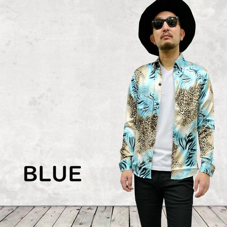 テンダーロイン ゼブラ柄 レオパードシャツ 長袖シャツ シャツ メンズ ゼブラ柄 長袖シャツ カジュアルシャツ ゆったり