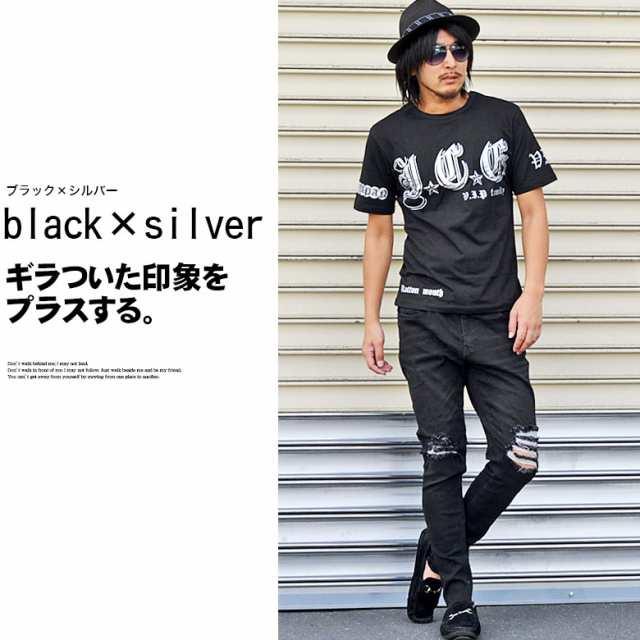 閉店セール】MAD BURST メンズ 半袖Tシャツ ブラックTシャツ