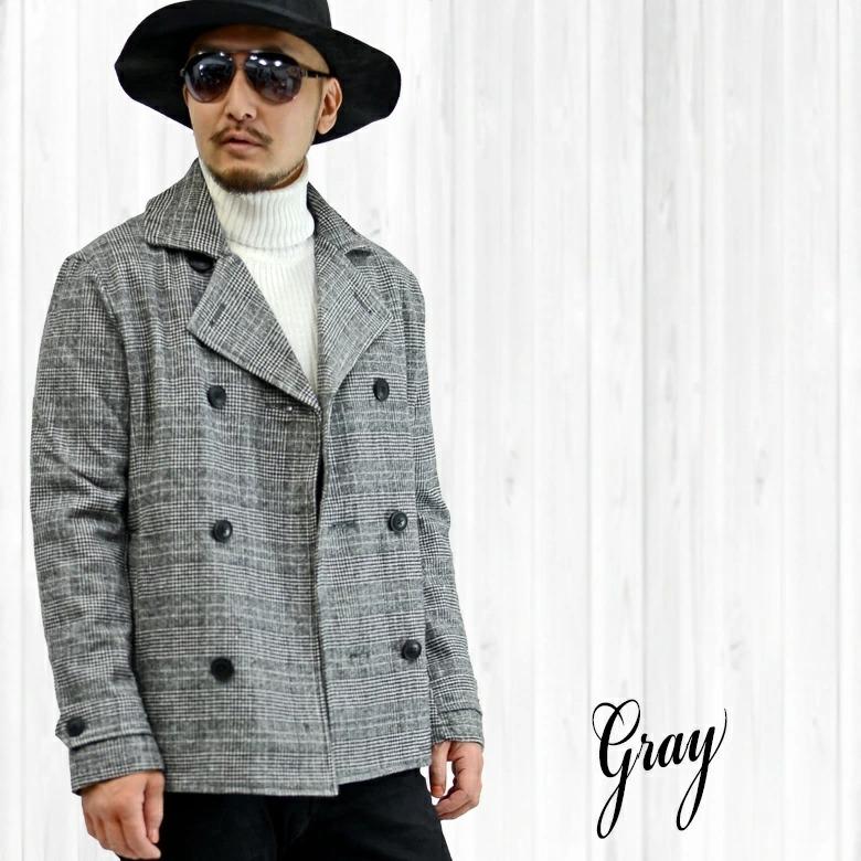 閉店セール】メンズ アウター ピーコート Pコート メンズ ウール