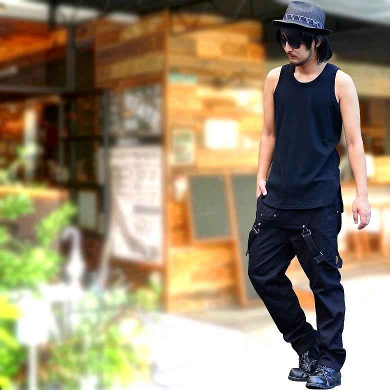 閉店セール】デニムサロペット デニム素材 メンズ おしゃれ ツナギ