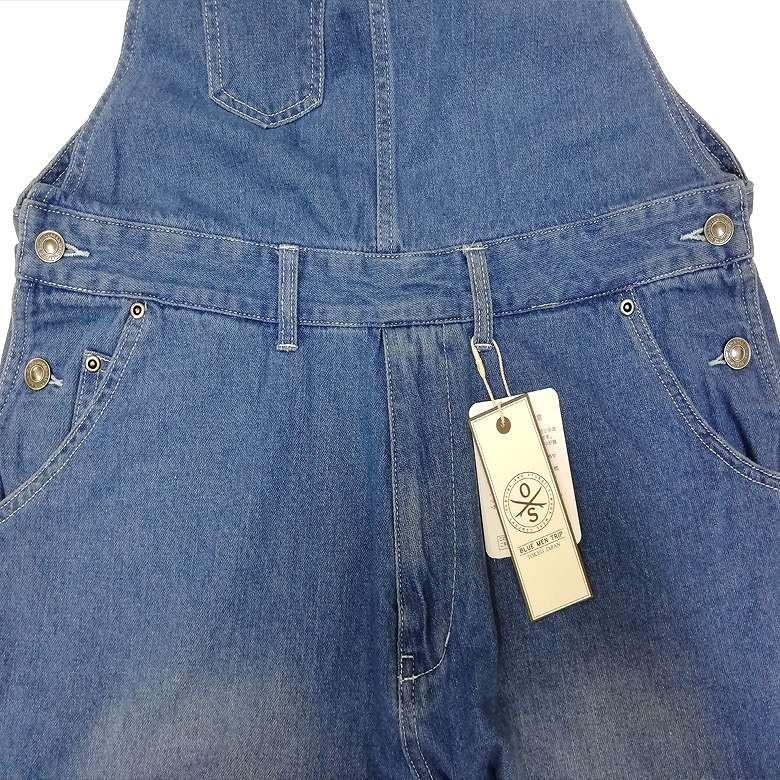 BIGすのチル服 R　紐付きパーカー＆デニムサロペット　緑、黒、青 デニムサロペット デニム素材 メンズ おしゃれ ツナギ 作業着