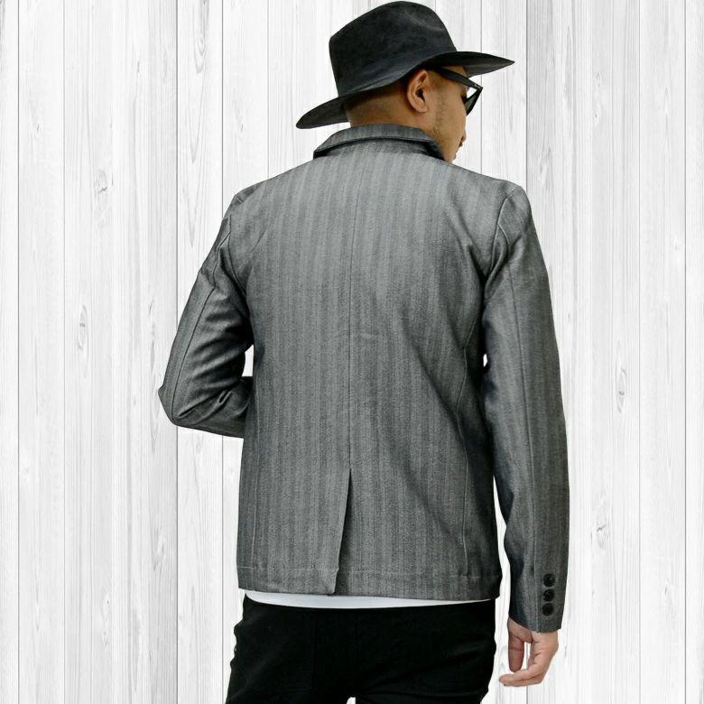 良品 LANVIN 2311 シルク100% テーラードジャケット ヘリンボーン 良品 LANVIN 2311 シルク100% テーラードジャケット