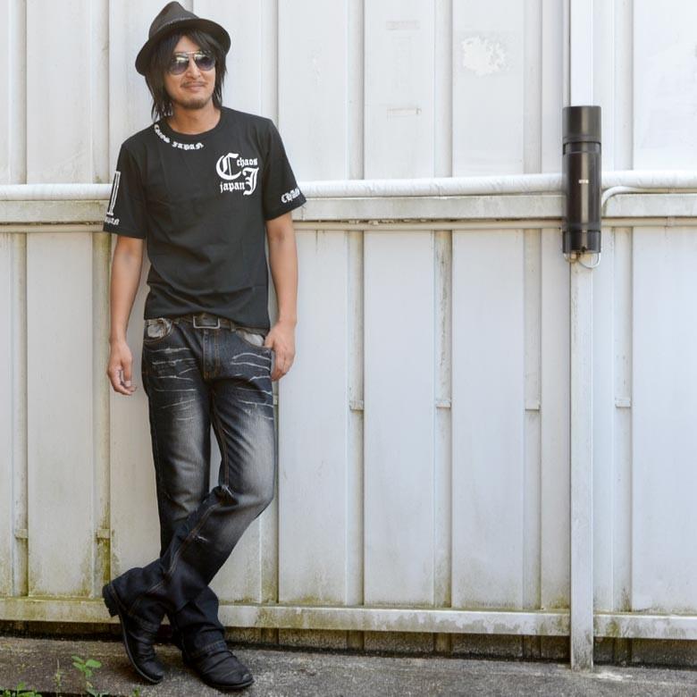 閉店セール】メンズ 半袖Tシャツ カットソー ブラック サーティーン 13