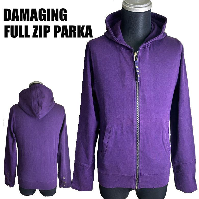 新品タグ付き　ストレッチジップフードパーカー　チャコールグレー ストレッチジップフードパーカー | スピック＆スパン(Spick and