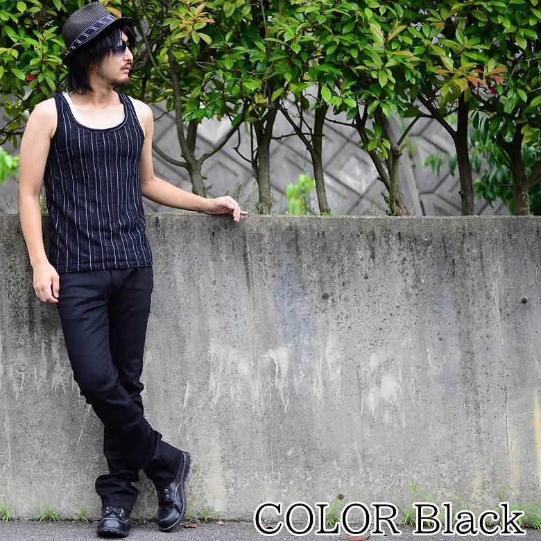 ストライプレイヤードタンクトップ 部屋着 ルームウェア メンズタンクトップ タンクトップ 2枚セット ストライプ 凸凹加工 重ね着 レイヤード インナー Dft 6386 G H R Golden High Roller 通販 Yahoo ショッピング