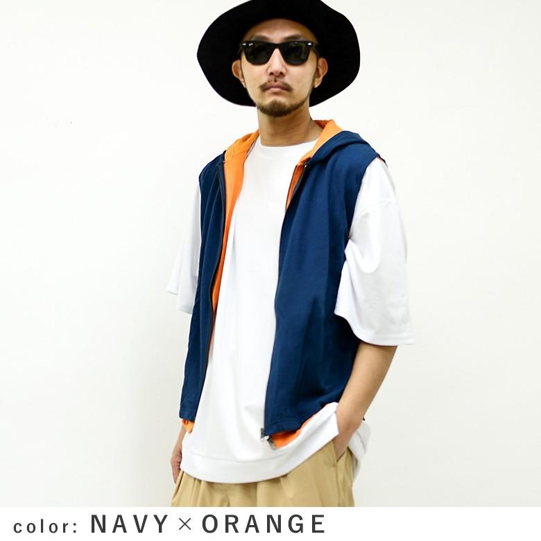 メンズ パーカー フーディ ノースリーブ ベスト ダブルフロント フェイクレイヤード 重ね着風 Dfv 6761 G H R Golden High Roller 通販 Yahoo ショッピング