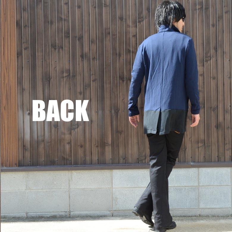 メンズ コート メンズ 裏毛バイカラーチェスターコート 無地 スエット スプリングコート ネイビー グレー ブラック 3色 Rmanica ロマニカ Rm12aw 027 G H R Golden High Roller 通販 Yahoo ショッピング