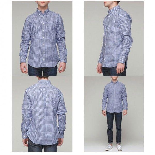 GANT（ガント） Moe's Poplin Gingham Hugger Fit Button Down