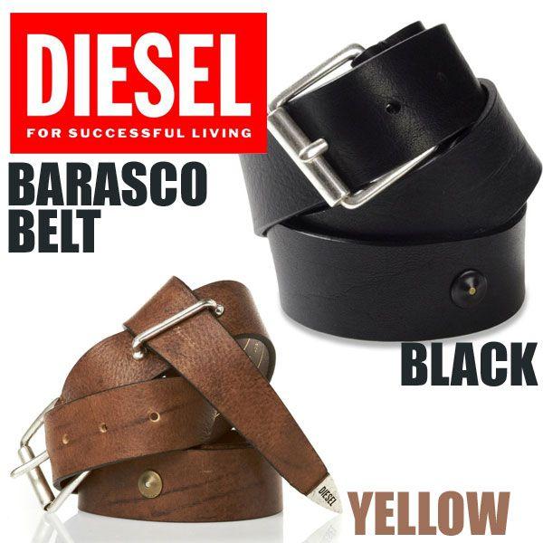 DIESEL ブラウンレザーベルト　ディーゼル DIESEL ディーゼル レザー ベルト ブラウン メタルロゴ - メルカリ