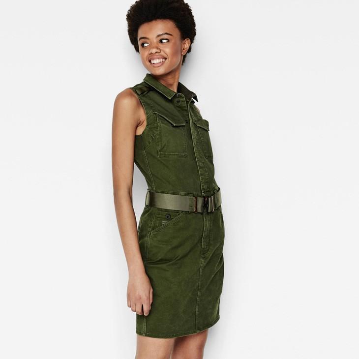 【値下げ】G-STAR RAW rovic slim dress ミニワンピース G-STAR RAW (ジースターロー) Rovic Slim Sleeveless Dress