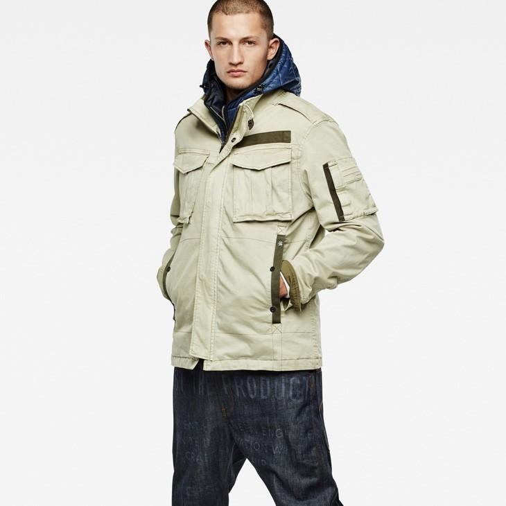 G-STAR RAW (ジースターロゥ) Rovic Hooded Liner Overshirt (ロビック 