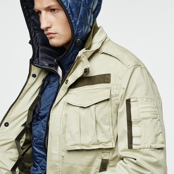 G-STAR RAW (ジースターロゥ) Rovic Hooded Liner Overshirt (ロビック