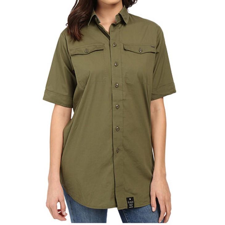G-STAR RAW (ジースターロゥ) Rovic Boyfriend Shirt (ロービック ボーイフレンド シャツ) ボーイフレンドフィット テンセル ミリタリーシャツ G-STAR RAW (ジースターロゥ) Rovic Boyfriend Shirt