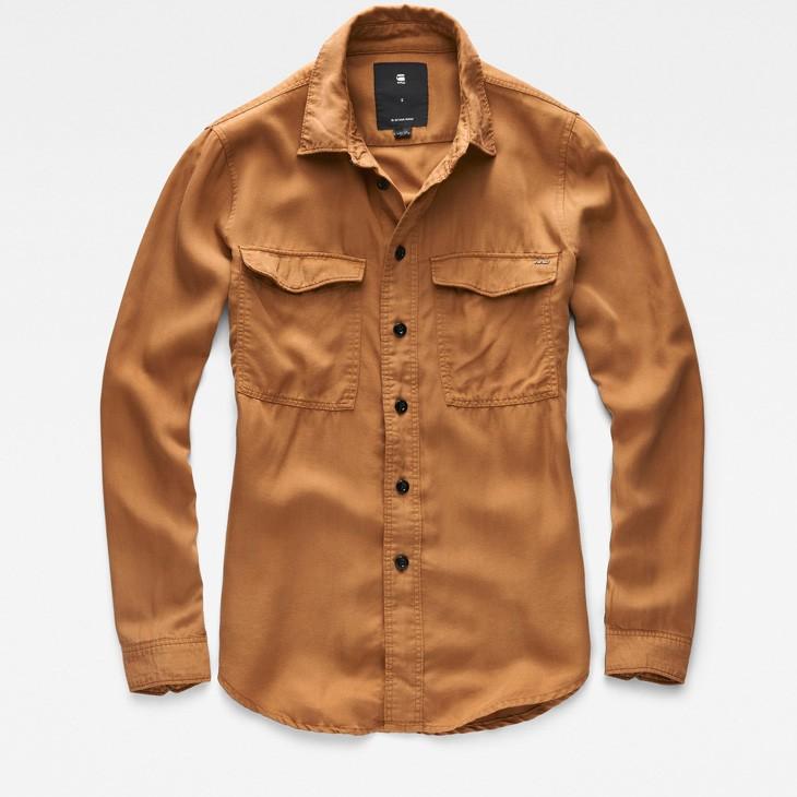 G-STAR RAW (ジースターロゥ) Rovic Boyfriend Shirt (ロービック ボーイフレンド シャツ) ボーイフレンドフィット テンセル ミリタリーシャツ G-STAR RAW (ジースターロゥ) Rovic Boyfriend Shirt