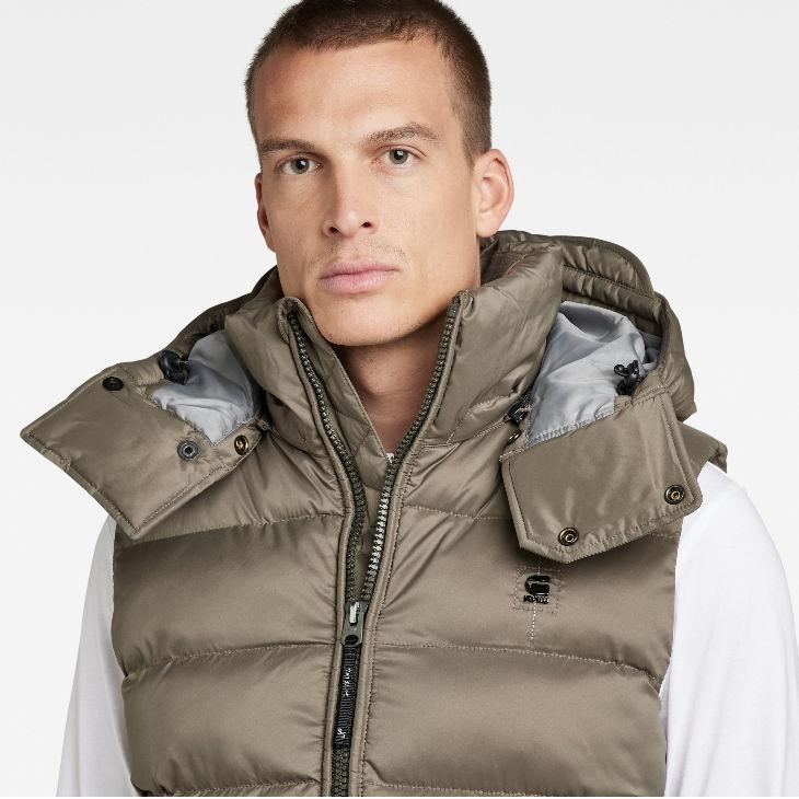 G-STAR RAW (ジースターロゥ) G-WHISTLER PADDED HOODED VEST (ジー 