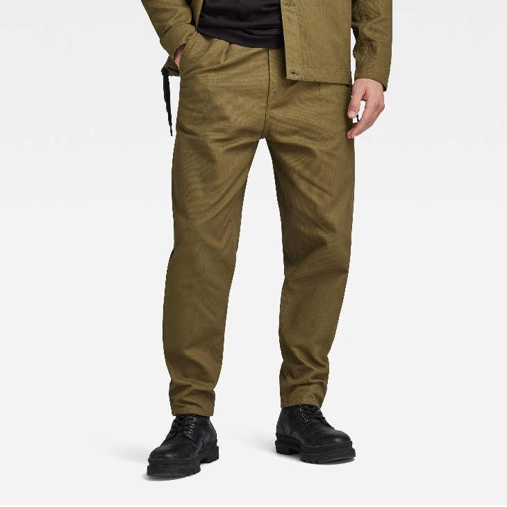 G-STAR RAW (ジースターロゥ) PLEATED CHINO RELAXED (プリーツチノ