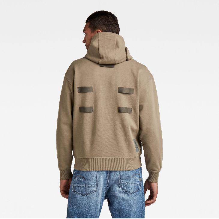G-STAR RAW (ジースターロゥ) POCKET DETAIL LOOSE HOODED SWEATER 