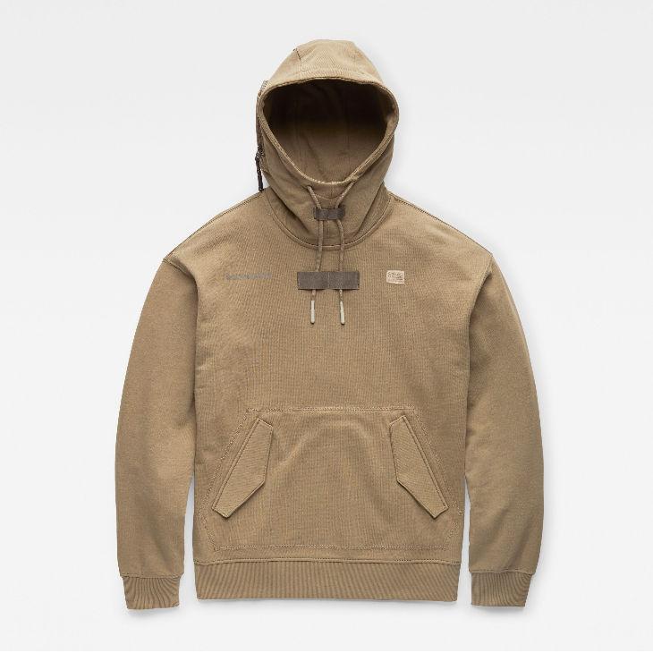 G-STAR RAW (ジースターロゥ) POCKET DETAIL LOOSE HOODED SWEATER 