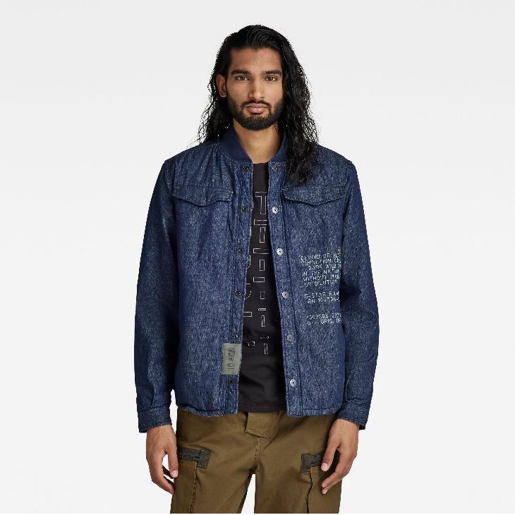 新品　G-STAR RAW WORKER OVERSHIRT ジースターロウS G-STAR RAW (ジースターロゥ) BOMBER COLLAR OVERSHIRT (ボンバー