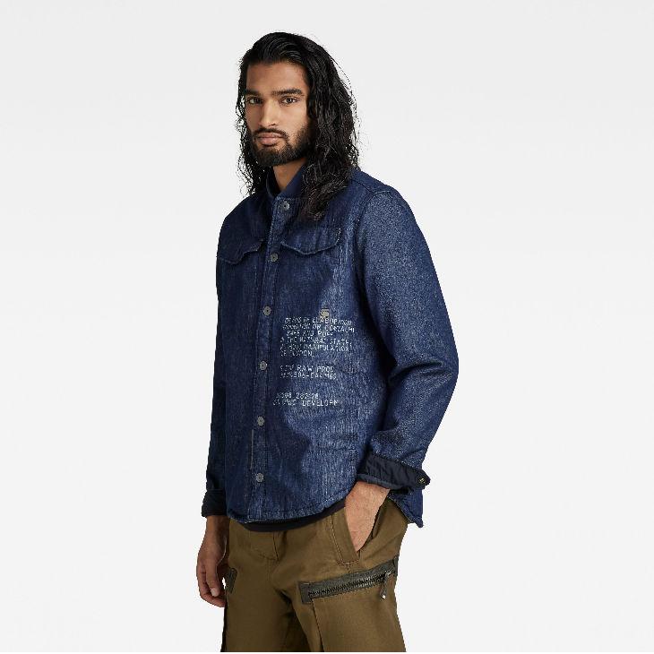 G-STAR RAW (ジースターロゥ) BOMBER COLLAR OVERSHIRT (ボンバー