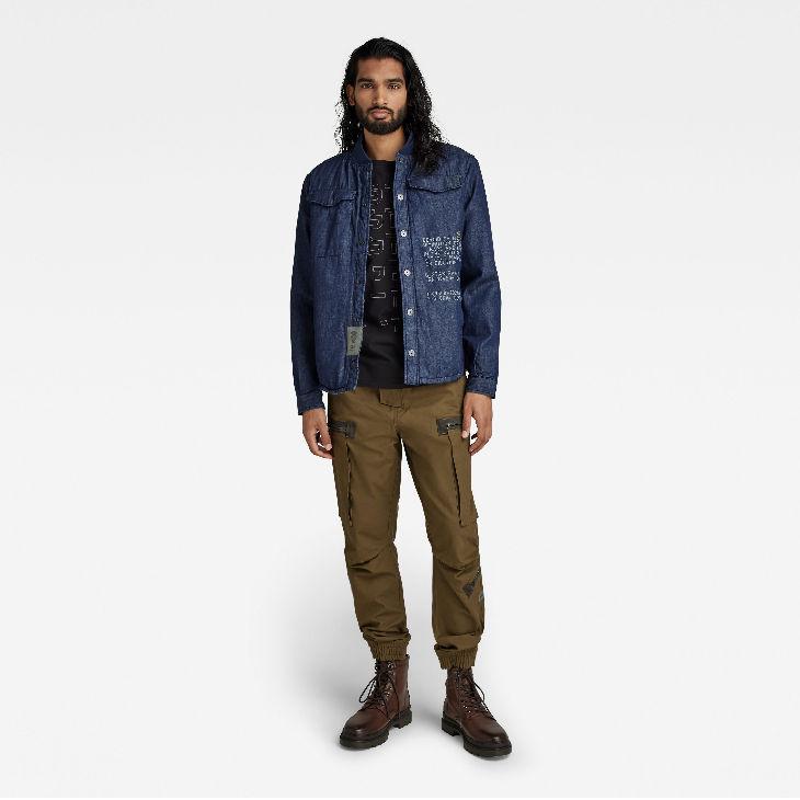 G-STAR RAW (ジースターロゥ) BOMBER COLLAR OVERSHIRT (ボンバー
