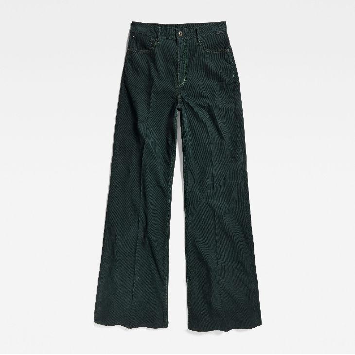 G-STAR RAW (ジースターロゥ) DECK ULTRA HIGH WIDE LEG PANTS