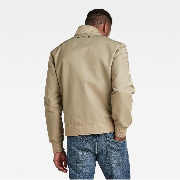G-STAR RAW ベージュジャケット G-STAR RAW (ジースターロゥ) HARRINGTON JACKET (ハリントン