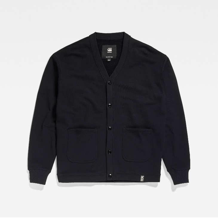 G-STAR RAW (ジースターロゥ) ESSENTIAL CARDIGAN RELAXED SWEATER 