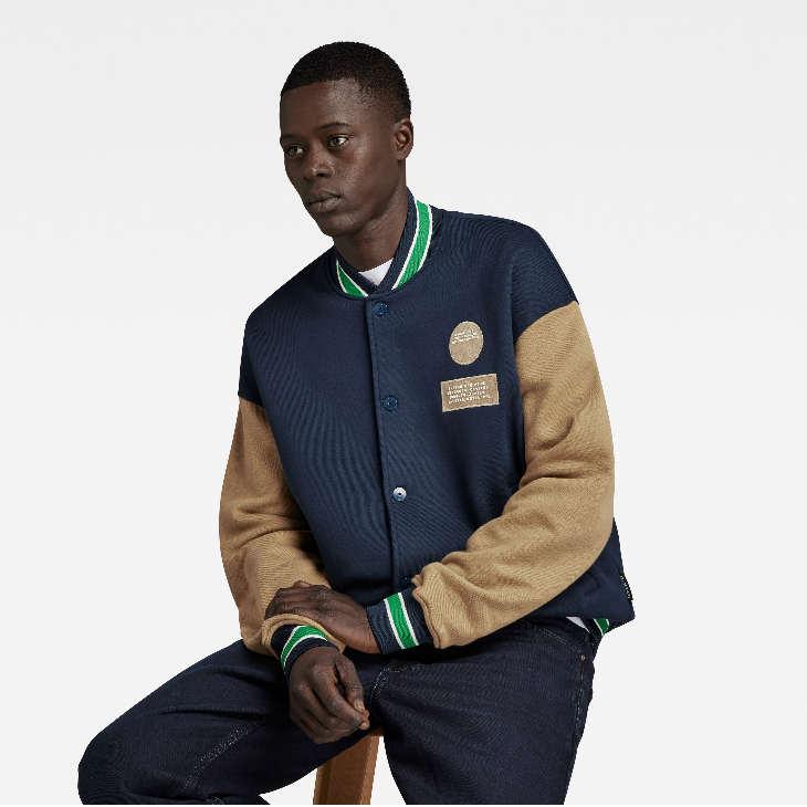 G-STAR RAW (ジースターロゥ) BOMBER LOOSE SWEATER (ボンバー ルーズ