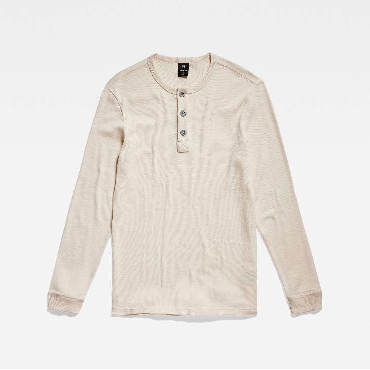 【新品】G-Star RAW ヘンリーネック長袖Tシャツ　サイズL G-STAR RAW (ジースターロゥ) HENLEY SLIM TWEETER (ヘンリースリム