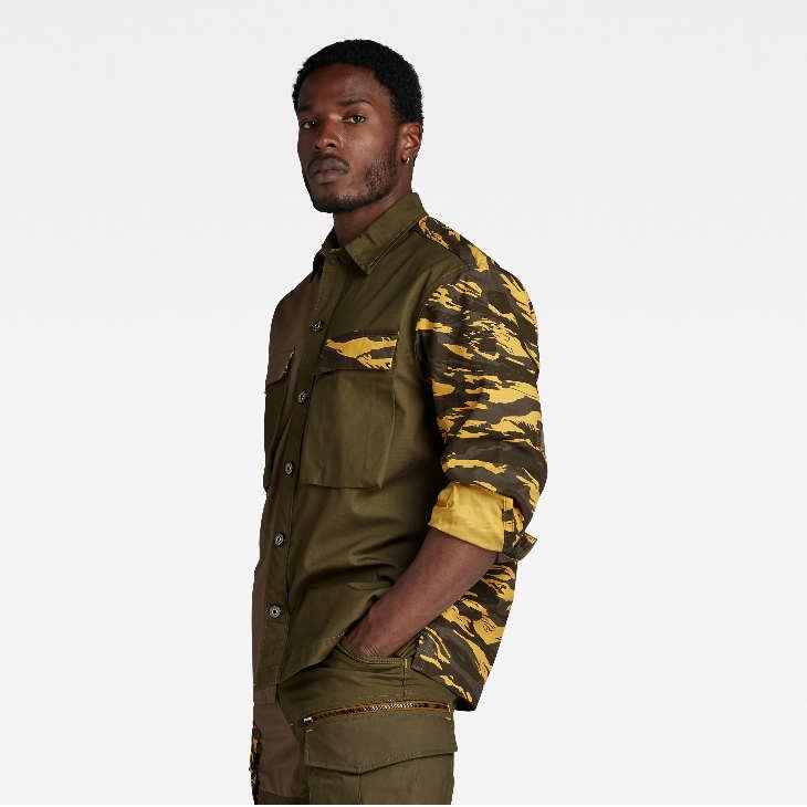 未使用 G-STAR RAW SLIM FIT カモフラージュ ポロシャツ L 未使用】G-star Raw SLIM FIT カモフラージュ ポロシャツ L