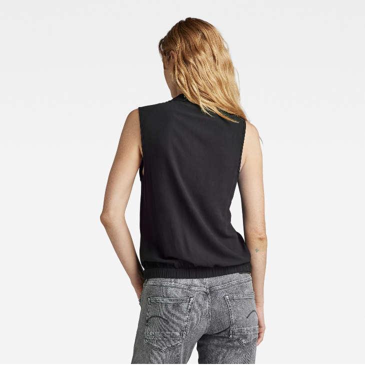 G-STAR RAW (ジースターロゥ) STAND UP COLLAR TOP (スタンドカラー 