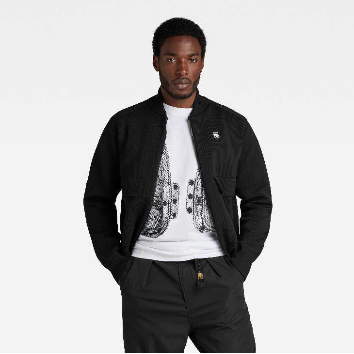 G-STAR RAW (ジースターロゥ) ENGINEERED KNITTED BOMBER (エンジニ