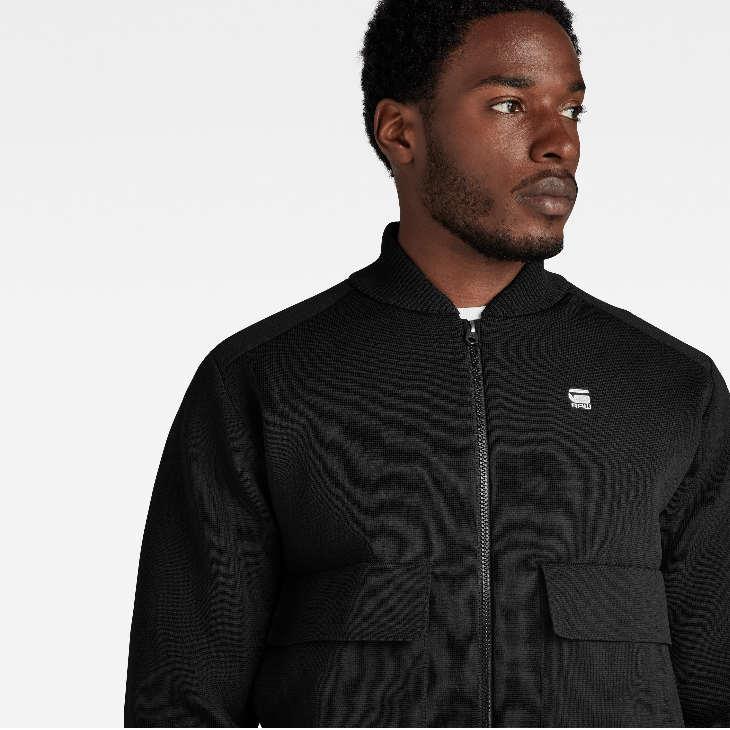 G-STAR RAW (ジースターロゥ) ENGINEERED KNITTED BOMBER (エンジニ