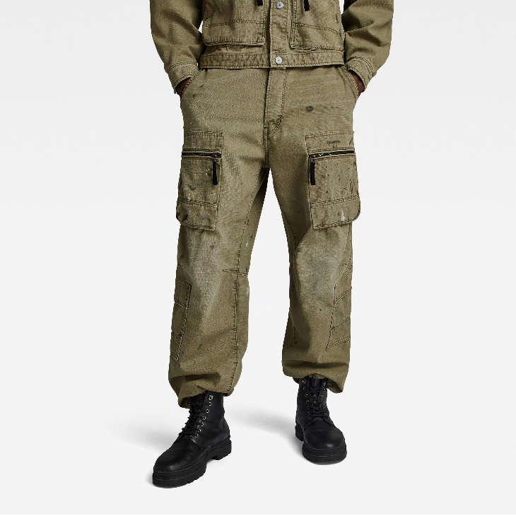 G-STAR RAW (ジースターロゥ) MULTI POCKET CARGO RELAXED JEANS