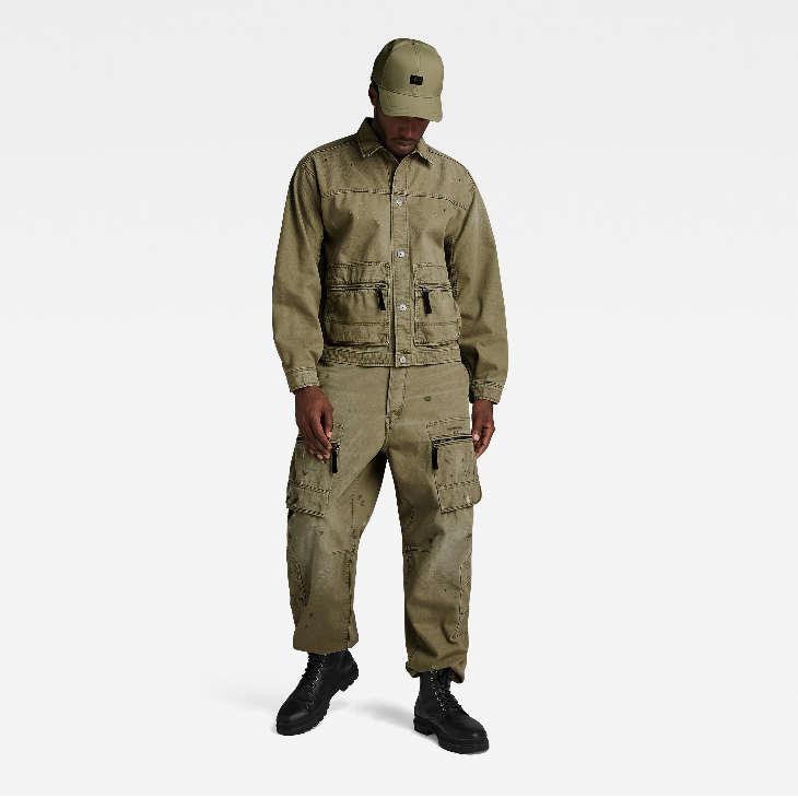 G-STAR RAW (ジースターロゥ) MULTI POCKET CARGO RELAXED JEANS