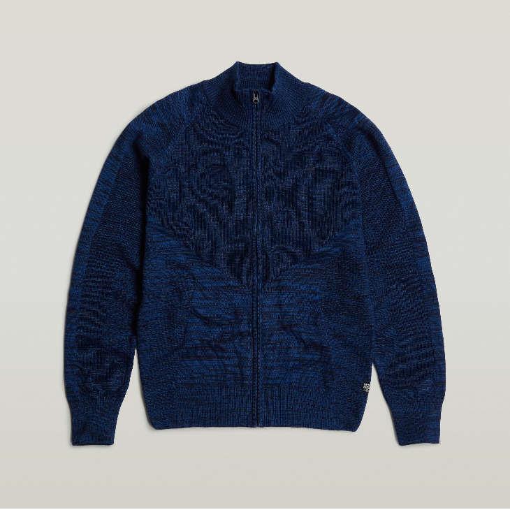 G-STAR RAW (ジースターロゥ) 3D BIKER ZIP THROUGH KNITTED SWEATER