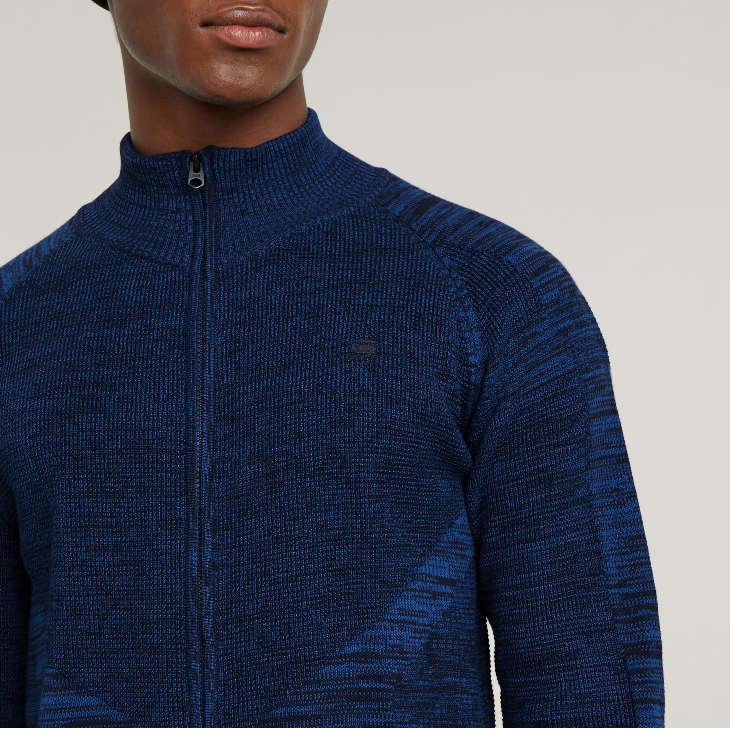 G-STAR RAW (ジースターロゥ) 3D BIKER ZIP THROUGH KNITTED SWEATER 