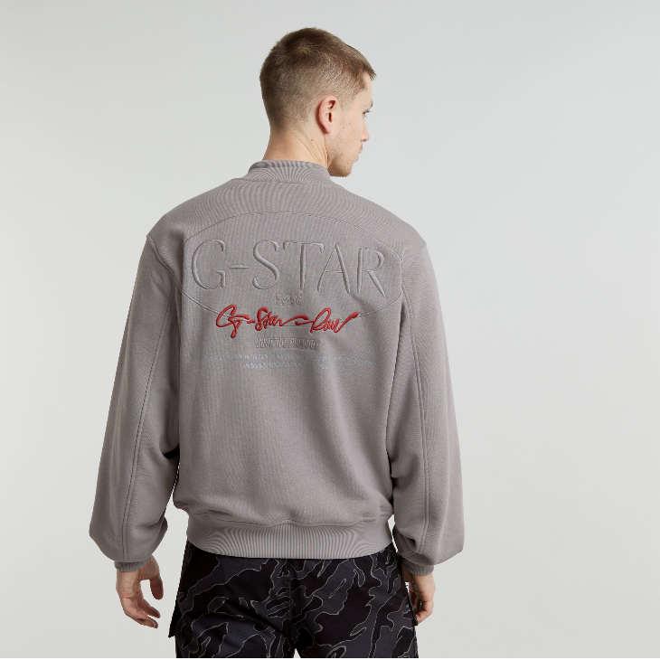G-STAR RAW (ジースターロゥ) GA-1 GRAPHIC LOOSE BOMBER SWEATER (GA