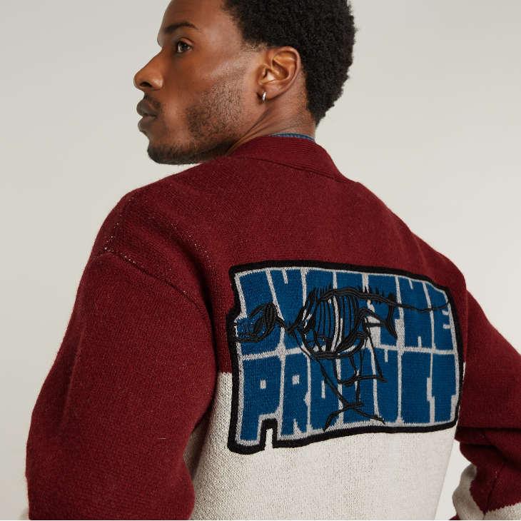 G-STAR RAW (ジースターロゥ) HOLIDAY LOOSE KNITTED CARDIGAN