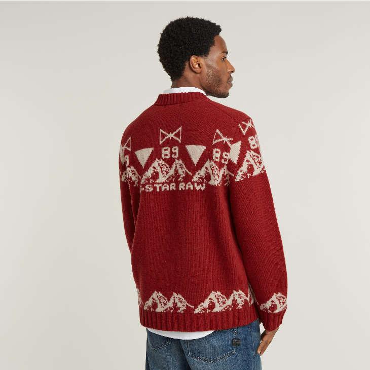 G-STAR RAW (ジースターロゥ) UNISEX HOLIDAY KNITTED SWEATER