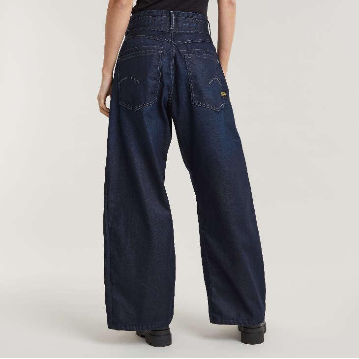 【美品】Gstar raw High Loose デニム G-STAR RAW (ジースターロゥ) Pleated Jeans (プリーツジーンズ