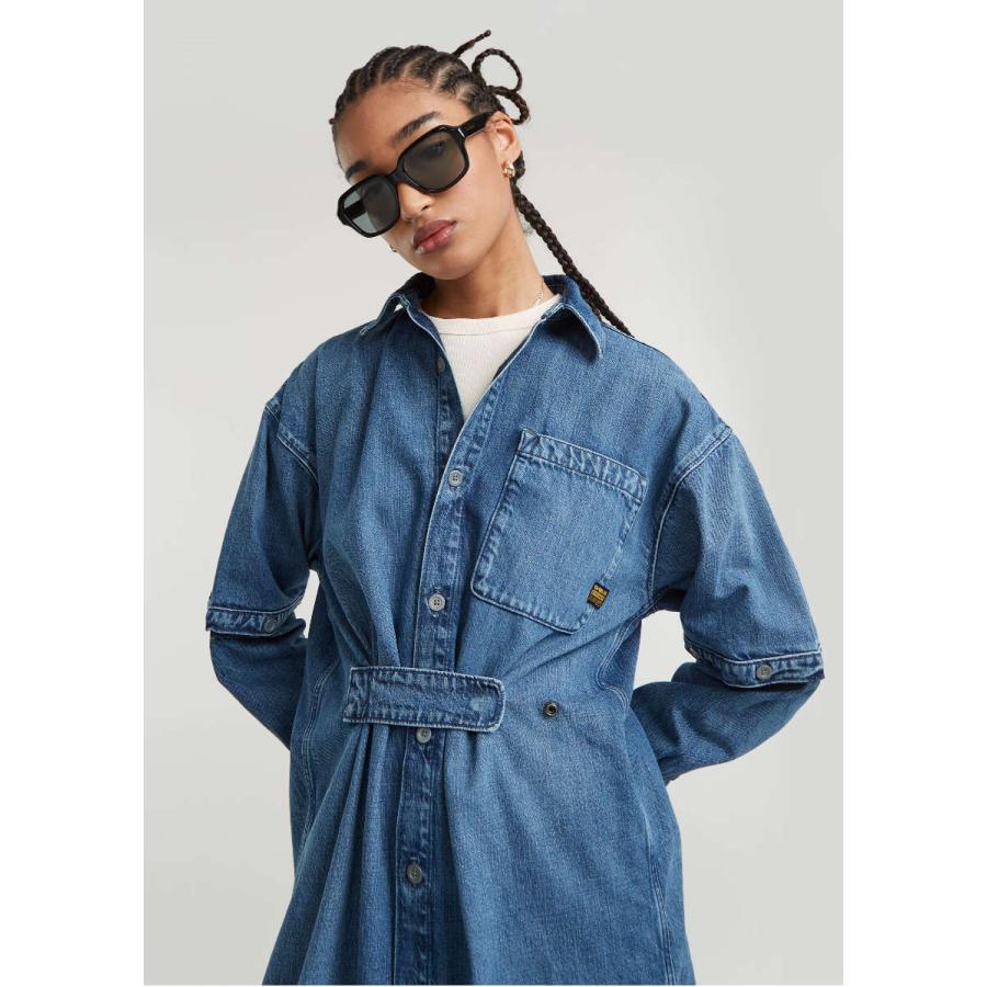 G-STAR RAW (ジースターロゥ) Modular Shirt Dress (モジュラーシャツ 
