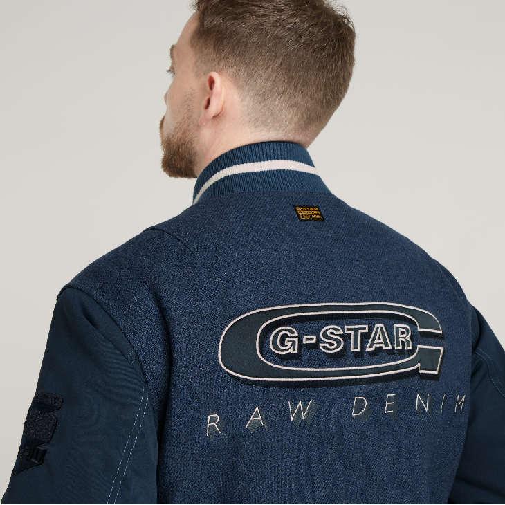 G-STAR RAW (ジースターロゥ) VARSITY WOOL BOMBER (バーシティウール