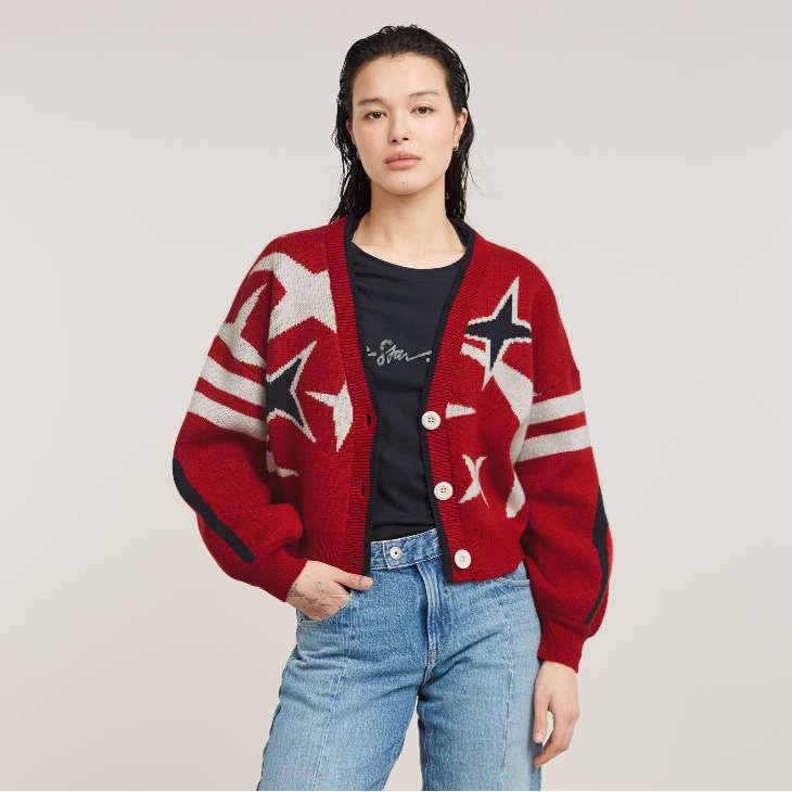 G-STAR RAW (ジースターロゥ) HOLIDAY LOOSE KNITTED CARDIGAN 