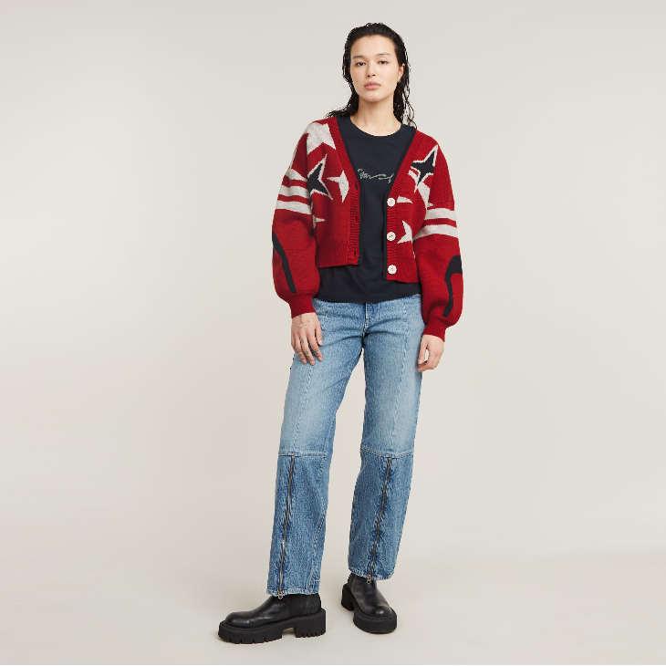 G-STAR RAW (ジースターロゥ) HOLIDAY LOOSE KNITTED CARDIGAN G-STAR RAW (ジースターロゥ) HOLIDAY LOOSE KNITTED CARDIGAN