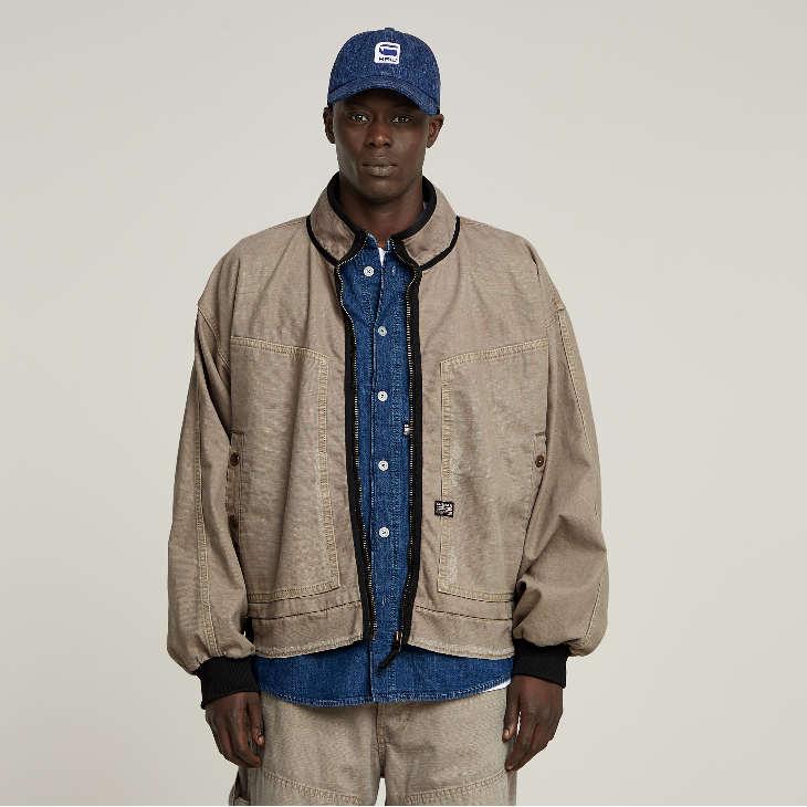 G-STAR RAW (ジースターロゥ) OVERSIZEED DENIM BOMBER