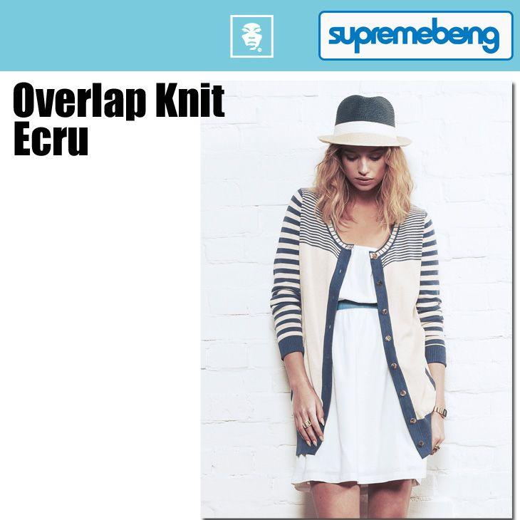 SUPREMEBEING (シュープリーム ビーイング) Overlap Knit (オーバーラップ ニット) ハイゲージニットカーディガン